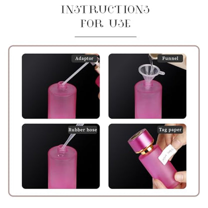 2pcs 50ml Glass Spray Bottle for Perfume,Refillable Travel Perfume Atomizer Bottles,Pink Portable Cologne Atomizer Empty Bottle.(Pink*2) - color: Pink*2