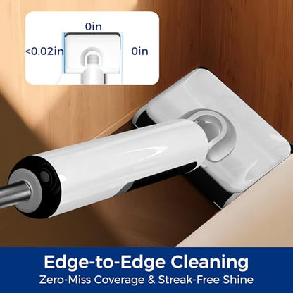 Wet Dry Vacuum Mop, 180°Lay-Flat Cordless Vacuum Mop All in One, Floor Cleaner Machine, 45 Minutes Long Runtime Electric Mop, 158℉ Self-Cleaning, Edge Cleaning, Self-Propelled Vacuum Mop Combo - size: HCLA3Pro