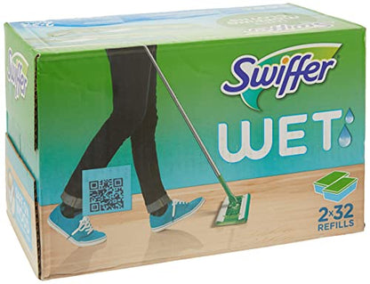 Swiffer Sweeper Wet Mopping Cloths Refills Open Window Fresh 32 Count Pack of 2 - size: 64 Count (Pack of 1)