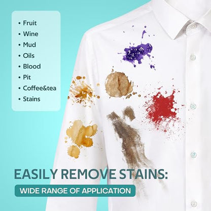 BFWood Laundry Stain Brush, Natural Soft Boar Bristles, Removes Tough Stains from Delicate Fabrics Like Knits, Cotton, and Linens, Gentle on Fabrics, No Damage - style: Round