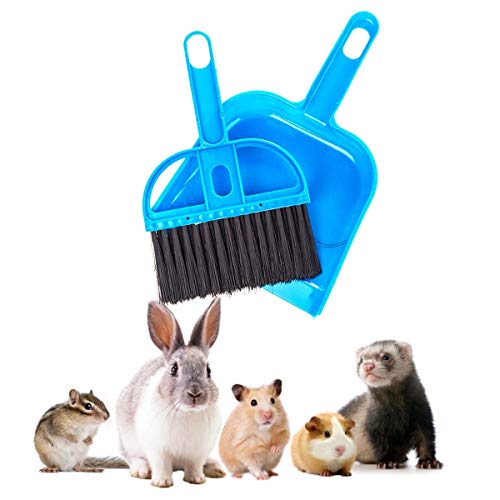 Mini Broom and Dustpan Set - Compact Cleaning Kit for Home, Car, Camping, Small Spaces, Pet Cleanup, and Travel - Durable Small Broom and Dustpan Set Mini - Blue Broom - color: Blue