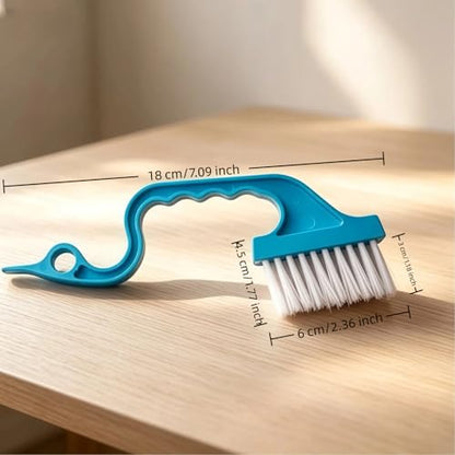 1Pc Handheld Groove Gap Cleaning Brush Window Track Kitchen Cleaning Tool