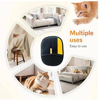 Pet Hair Removal Glove for Cats & Dogs 2025 Newly Upgraded Electrostatic Pet Hair Removal Glove Dog Hair Remover for Couch Reusable Pet Hair Remover Tool for Clothing