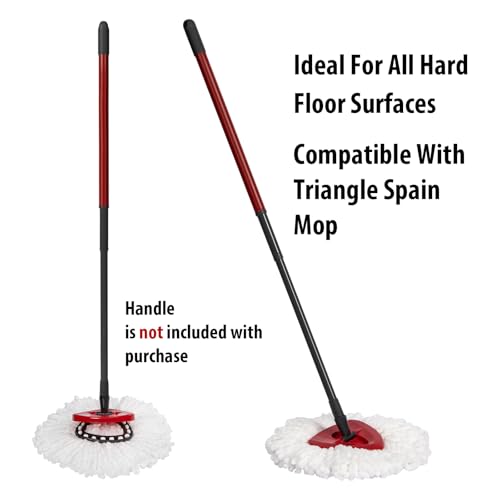 6-Pack Mop Replacement Heads for Ocedar Mop Replace Head EasyWrin Spin Mop Heads Replacements, Easy Cleaning Mop Head Replacement - size: 6 Count (Pack of 1)