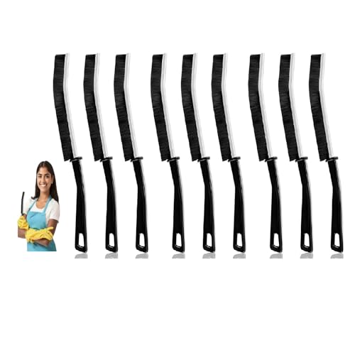 9 PCS Crevice Cleaning Brush,Hard Bristle Crevice Cleaning Brush,Crevice Cleaning Tool is Effective to Clean The Small Gap of Kitchen, tolilet and Windows. - style: 9pcs