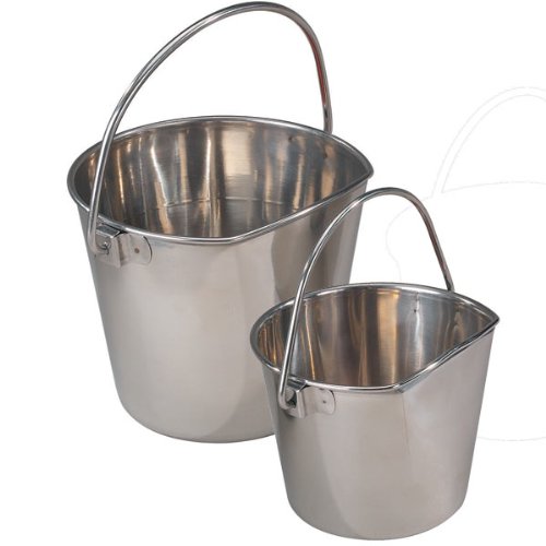 Stainless Steel Flat Sided Pail 192oz