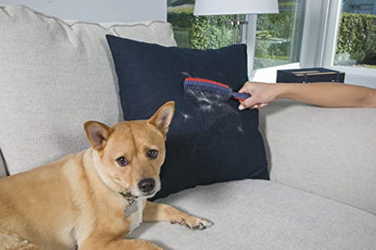 FURemover Duo Pet Hair Rubber Brush, Dual Sided to Easily Remove Fur & Lint from Clothing and Upholstery, Thick Bristles Groom Dogs and Cats, Easy to Clean, Colors May Vary (Pack of 12) - size: 12 Pack, style: FURemover Duo Lint Brush
