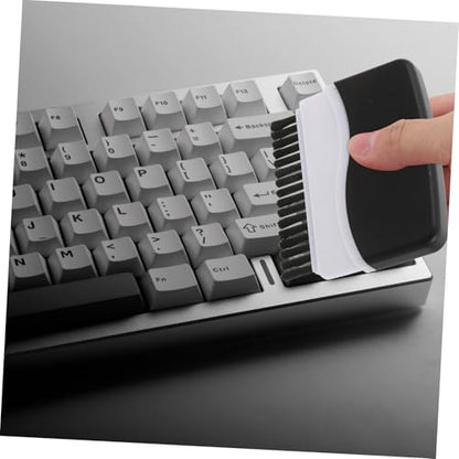 ORFOFE 3pcs Multi-Function Keyboard Brush Set Dual Head Phone Computer Screen Portable Electronics Cleaning Brush for Laptop Keyboard Phone for Home Travel