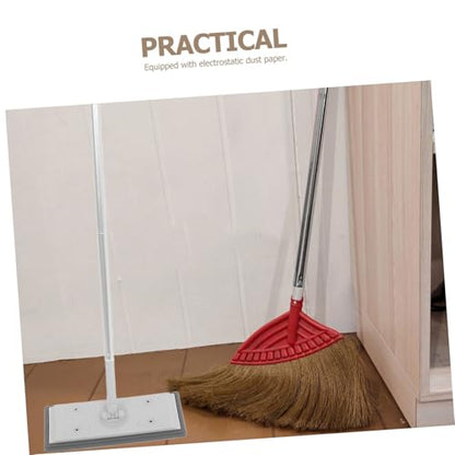 Zerodeko Adjustable Pole Dust Mop Microfiber Flat Head Industrial Mop for Floor Cleaning Heavy Duty for Home and Commercial Use