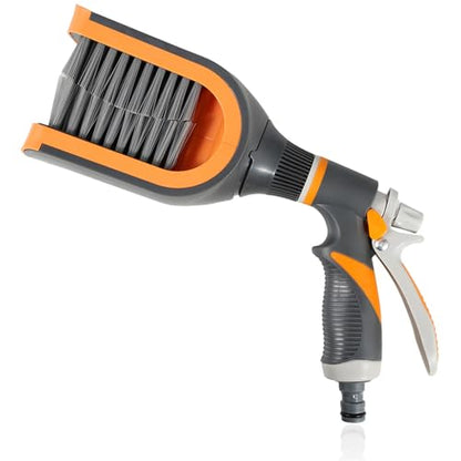 Large Blind Cleaner Duster Tool, Blind Brush, with Water Connection, Cleaning Brush for C or Z Slats, Brush Head 180° Rotation, Replaceable Bristles