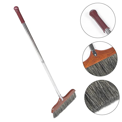 ABOOFAN Detachable Long Handle Floor Cleaning Broom Soft Bristles Static for Home Office Lightweight Hardwood Handle Indoor Sweeping Brush