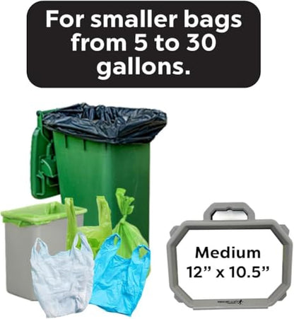 Medium SnapRing Trash Bag Holder | Portable Garbage Opener Frame for 5–30 Gallon Grocery Recycling Bags | Indoor Yard Cleanup Organizer - size: 1 Count (Pack of 1)