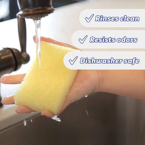 Scrub Daddy Extra Large Sponge Daddy - Bulk Kitchen Sponges for Cleaning Different Rooms & Surfaces - Dual-Sided Dish Scrubber with FlexTexture Foam (18 Count) - style: Sponge Daddy XL