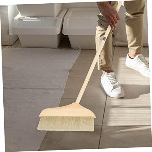 SECFOU Camping Broom Soft Bristle Floor Sweep Long Handle Broom Dust Brush for Indoor Cleaning