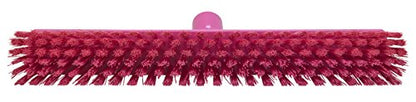 Vikan 31741 Broom,Push,Soft/Stiff,16.5",PP/PBT,Pink - color: Pink, size: 3174