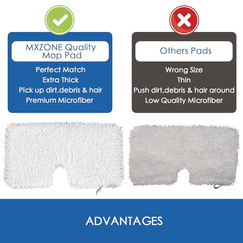 6 Pack Steam Mop Replacement Pads for Shark Steam Pocket Mop S3500 Series S3501 S3601 S2902 S3901 S3550 S3601d S3801 S3801co Se450 S2901, Washable & Reusable Microfiber Mop Pads - color: 6 Pack Plush
