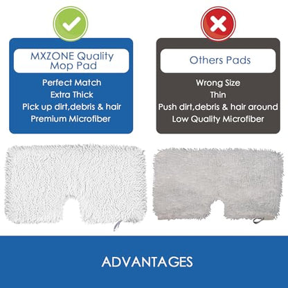 6 Pack Steam Mop Replacement Pads for Shark Steam Pocket Mop S3500 Series S3501 S3601 S2902 S3901 S3550 S3601d S3801 S3801co Se450 S2901, Washable & Reusable Microfiber Mop Pads - color: 6 Pack Plush