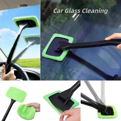 21Pcs Small Cleaning Brush Set for Car Glass & Gap Crevice Cleaning - Window/Door Tracks, Bathroom Sink, Mirrors, Window Sills, Sliding Doors, Shower Door Tracks