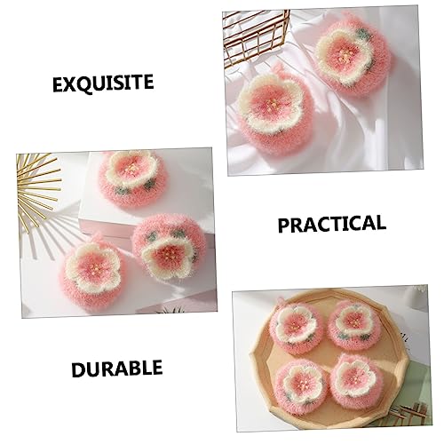 Beaupretty Flower Shaped Dish Towel Set Absorbent Kitchen Cleaning Cloth Dual-Sided Scouring Dishcloth for Tableware for Household Washing and Scrubbing