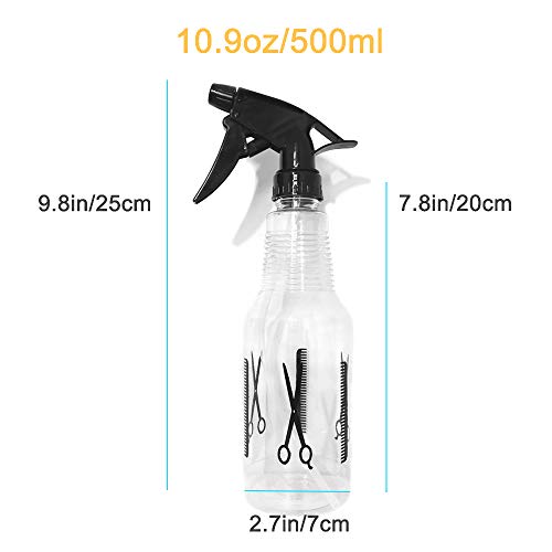 Avenoir Mister Spray Bottle, 16.9oz/500ml Adjustable Spray Storage Container for Hair, Plant and Home Cleaning - color: 500ml Bottle
