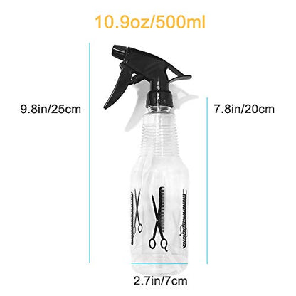 Avenoir Mister Spray Bottle, 16.9oz/500ml Adjustable Spray Storage Container for Hair, Plant and Home Cleaning - color: 500ml Bottle