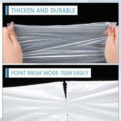 240 Counts Mini Trash Bags 0.5 Gallon Tiny Garbage Bags Small Pet Bags Strong Trash Bags Trash Can Liners for Car Kitchen Office Desktop Mini Trash Can Wastebasket Bin, 16 Rolls(White) - color: White