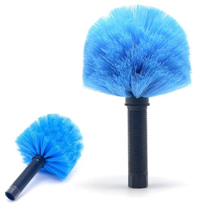 MAYKI Twist-On Cobweb Duster Head Brush 1Pcs, Fits Standard 3/4 inch Threaded Poles, Attachment Spider Web Duster Brush for Outdoor & Indoor Cleaning - size: Cobweb Dduster Head