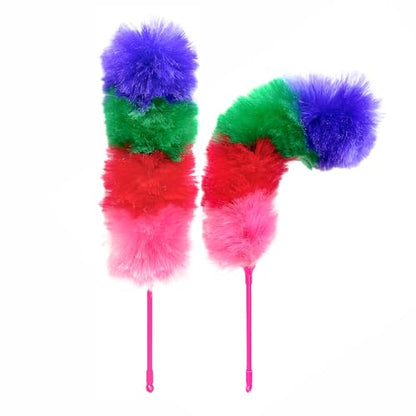 Kitchen + Home Large Static Duster - 27" Inch Electrostatic Feather Duster attracts dust Like a Magnet! - Peacock - color: Peacock