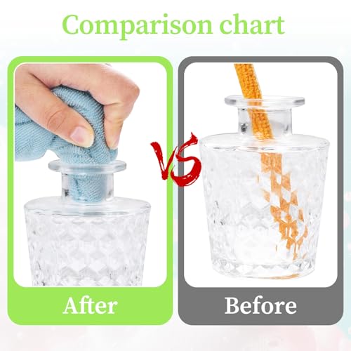 6 PCS Microfiber Detail Duster Sticks Set Mini Dusters for Cleaning AC Vent Cleaner Crevice Cleaning Tool Brush Air Vent Cleaner for Window, Fan, Blind and Car Vent