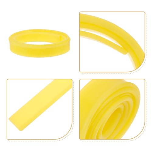 PRETYZOOM Glass Squeegee Replacement Silicone Strip 105cm Multipurpose Wiper Strip Stainless Steel Window Cleaning Tool for Shower and Floor Use