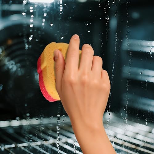 6 Pack Cute Dog Dish Sponge, Dual-Sided Cleaning Reusable Scrubbing Sponges for Dishes, Kitchen Accessories Dishwashing Sponge Scrubbers Kitchen Things Car Wash Sponges Non Scratch - color: 6 Pcs Dog