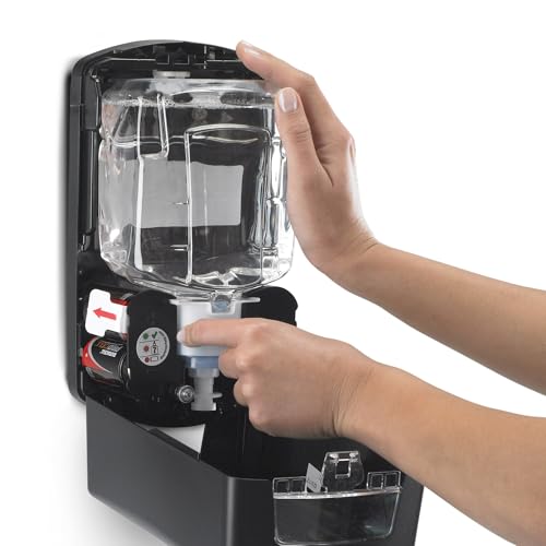GOJO LTX-12 Touch-Free Foam Hand Soap Dispenser, Chrome/Black, for 1200 mL GOJO LTX-12 Foam Hand Soap Refills (Pack of 1) - 1919-01 - color: Chrome/Black