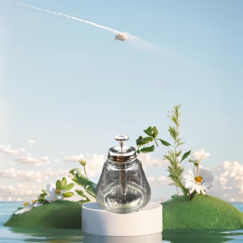 1 Pc 180 ml/6 Oz Empty Glass Dispenser Bottle for Nail Polish Reusable Thick Press Container Pump Push Down Dispenser, with Metal Core and Dust Cover