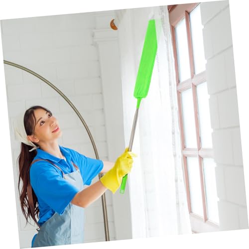 Cabilock Telescoping Gap Duster with Washable Cloths Flexible Cleaning Wand for Under Furniture Slim Design for Tight Spaces Efficient Dust Removal Tool - size: 43.00X7.50X0.30CM