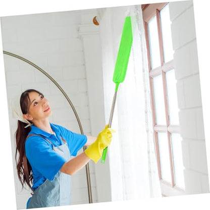 Cabilock Telescoping Gap Duster with Washable Cloths Flexible Cleaning Wand for Under Furniture Slim Design for Tight Spaces Efficient Dust Removal Tool - size: 43.00X7.50X0.30CM