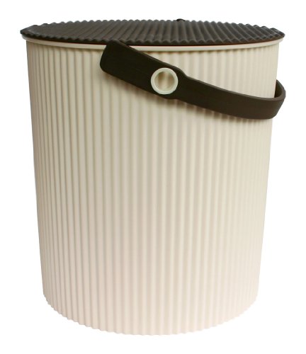 Yawata Kasei 228356 Omuniutti Ivory Bucket with Lid, 7.5 gal (20 L) sceltevie omnioutil Scandinavian - color: Ivory, style: LL Size: 6.5 gal (20 L)