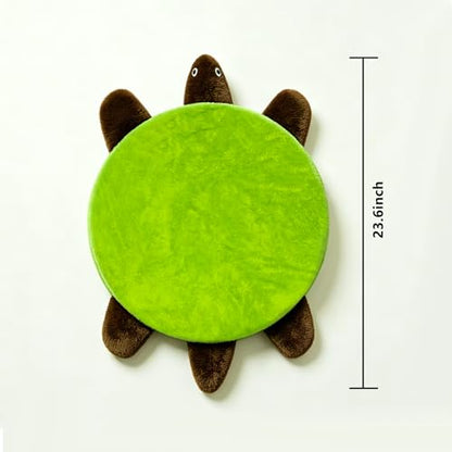 23 Inch Turtle Floor Foot Mop, Hands-Free Microfiber Cleaning Mop with Washable Reusable Pad for Hard Floors, Kitchen, Bathroom, Bedroom, Living Room