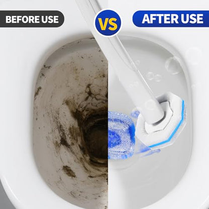60PCS Toilet Wand Refills Compatible with Clorox Toilet Wand. Disposable Toilet Brush Refills. Bathroom Cleaning. Disposable Toilet Bowl. High-Density Disposable Toilet Brush Scrubber - style: 60 refflls（Without handle）