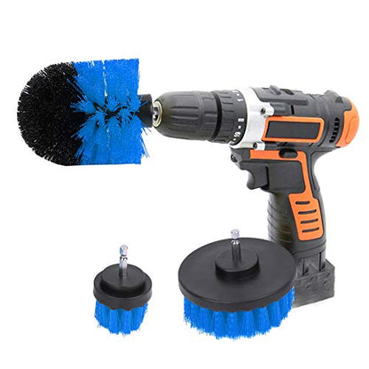 Drill Brush Set, 3Pcs Car Washing and Detailing Power Scrubber Brush Electric Drill Kit for Bathroom Surfacess, Grout, Floor, Tub, Shower, Tile, Corners, Kitchen