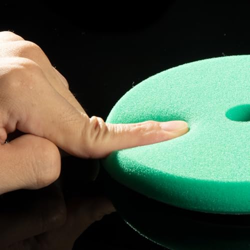 SGCB Thin Foam Polishing Pads Buffer Pads Hook and Loop Buffing Foam Pads Sponge Polish Pad 4Pcs Coarse to Fine-for DA&RO Polisher Compounding, Polishing, Finishing and Waxing