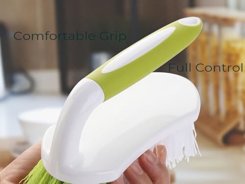 Scrub Brush for Cleaning, Heavy Duty Shower Scrubber with Stiff Bristles for Tub, Sink, Floor, Tile, and Carpet Scrubbing, 20 Pack - color: Yellow-green 20pcs