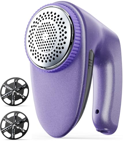 Bymore Fabric Shaver, Lint Shaver for Clothing Furniture Shaver, Sweater Defuzzer Pill Remover Shaver, Lint Remover for Clothing Fuzz-Dark Purple - color: Dark Purple