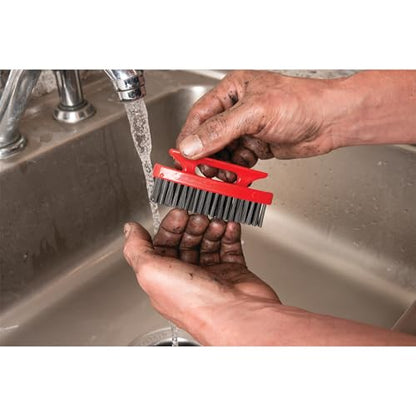 Performance Tool 20222 Heavy Duty Nylon Bristle Brush with Easy Grip Handle for Tough Cleaning Jobs
