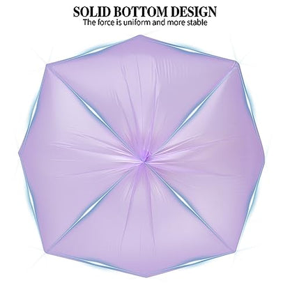 3 Rolls Small Trash Bags - 60 Counts Durable 4 Gallon Small Garbage Bags for home office kitchen Bathroom Bedroom Trash Can liners（Purple） - color: 60 Count Purple