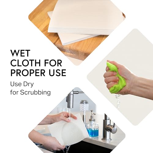 Swedish Wholesale Dishcloths Reusable 8" x 7" Sponge Cloths, Bulk 10 Pack of High Absorbent Cellulose Dish & Kitchen Cleaning Hand Towels, Wring to Dry & Machine Wash, Odor Resistant, Seafoam - color: Seafoam Green - Dishcloths