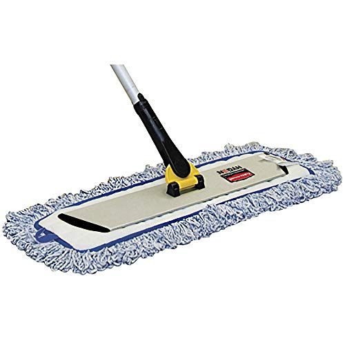 Rubbermaid Commercial Products HYGEN Microfiber Quick-Connect Mop Frame 17 inch Silver for Janitorial/Professional/Industrial Cleaners for Heavy-Duty Floor Cleaning/Mopping/Dusting - size: 17-Inch (Silver)