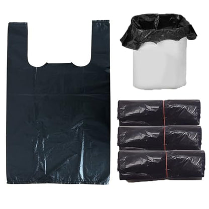 0.5 Gal Trash Bags,Mini Strong Garbage Bags for Mini Desktop Trash Can,300 Counts,with Handle,Black
