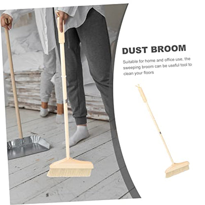 Soft Bristle Broom for Dusting Sweeping Detachable Handle Long Reach Floor Cleaning for Home Office Rv