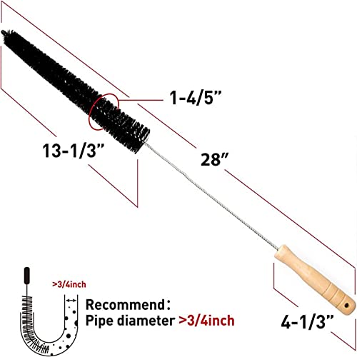 Crevice Cleaning Brush Set,Dryer Vent Trap Cleaner Kit,Flexible lint Remover, Long Coil Brush for Refrigerator Bathroom Kitchens Window Track (1pc)