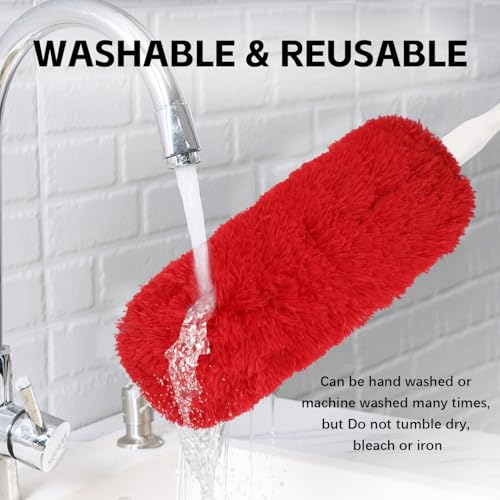 Reusable Microfiber Duster Refills Compatible with OXO & MR.SIGA Duster - Washable Duster for Household Cleaning Dusting Furniture Blind Ceiling Fan 3Pack (Handle NOT Included) - color: 3 Pack